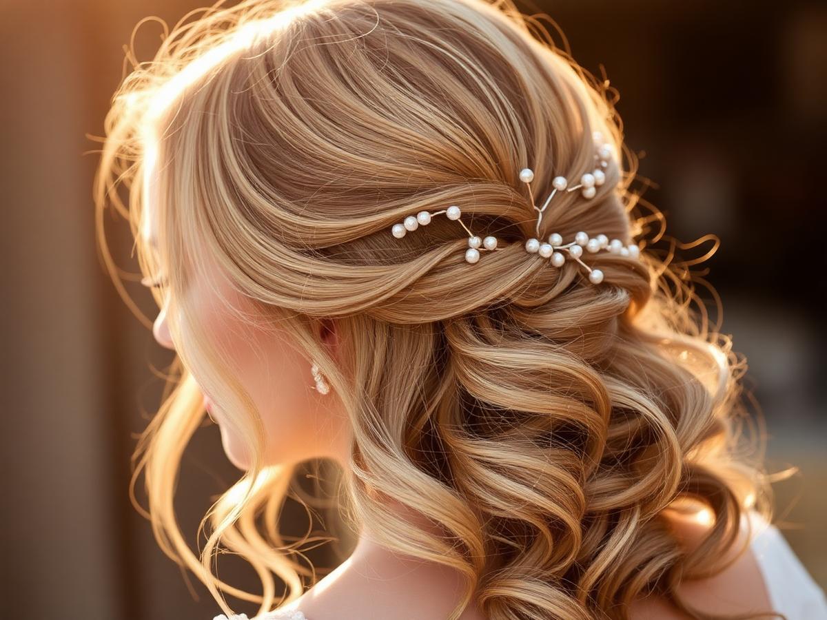 Pearl Bridal Half-Up